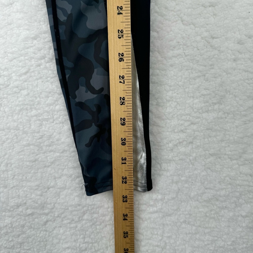 Veronica Beard X Bandier Ronda Leggings Camo Metallic Side Stripe Sophisticated - Picture 5 of 11